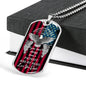 Father's Veterans Day Hero Dog Tag Necklace - Personalize it!