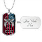 Father's Day Patriot & Hero Dog Tag Necklace 2021 - Personalize it!