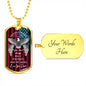 Father's Day Patriot & Hero Dog Tag Necklace 2021 - Personalize it!