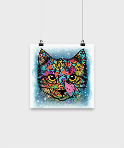 Colorful Cat Poster