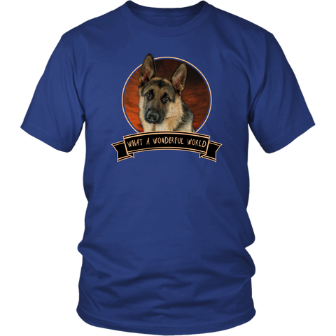 German Shepherd Wonderful World Shirts - FREE Shipping!