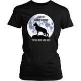German Shepherd Shirt - German Shepherd Love To The Moon