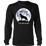 German Shepherd Shirt - German Shepherd Love To The Moon